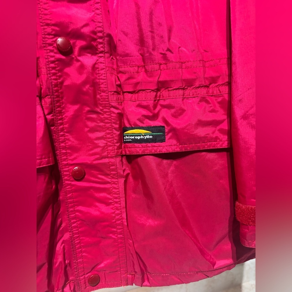 Vintage 90's Chlorophylle Red Gore-Tex Rain Jacket Men's Large - Picture 4 of 11